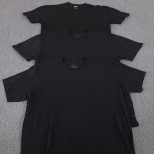 LOT OF 3 True Classic Shirt Mens XL Black Cotton Blend Premium Crew Neck Tee